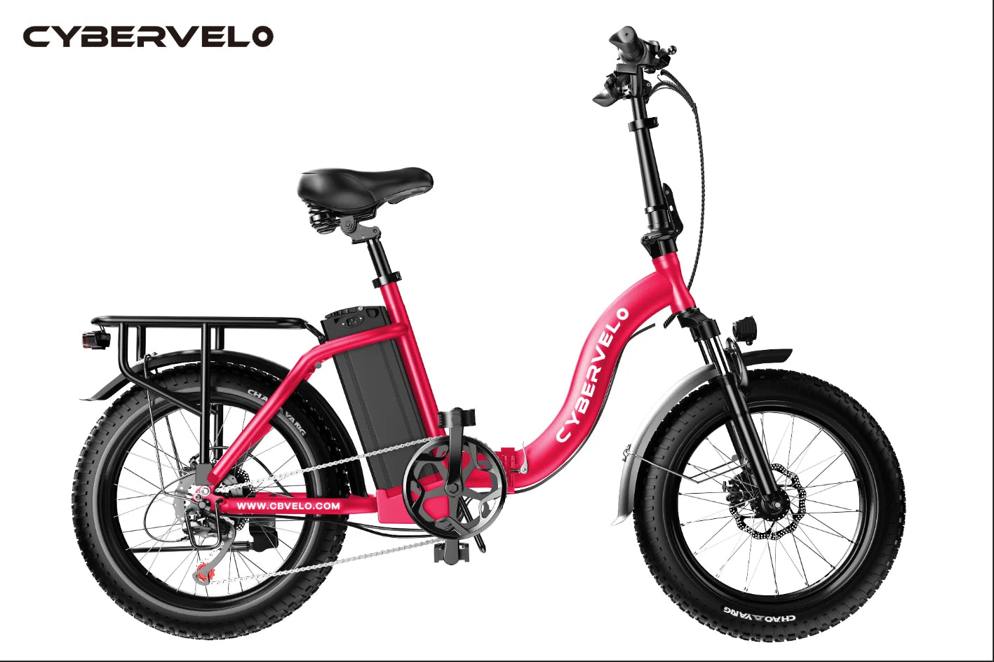 Cybervelo MARS700 1000W Folding Electric Bike,48V 20.8AH Removable Battery Adults E-Bike,30+MPH,80 Miles Max Range, 20" Fat Tire