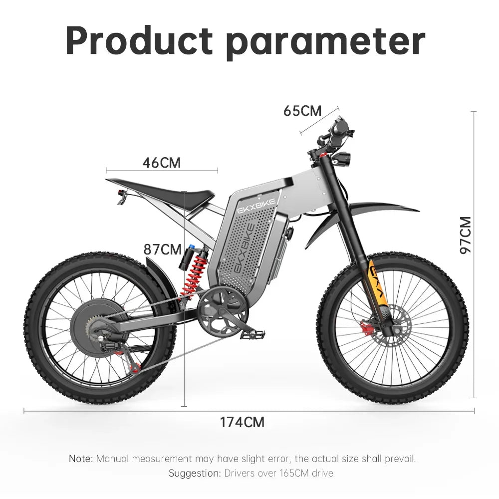 Electric Bike X21MAX Off Road 3000W 60V Lithium Battery
