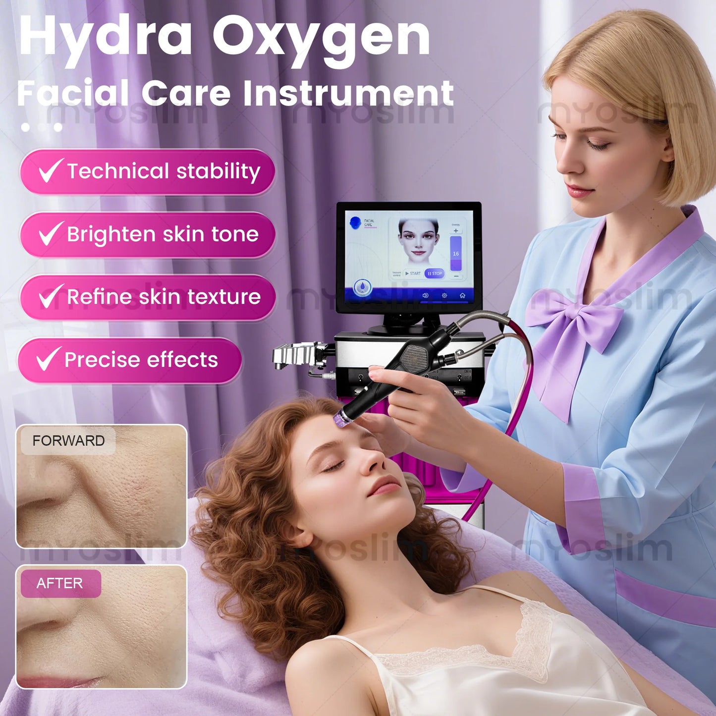 New Hydra Oxygen Facial Multifunction Skin Care Machine: Facial Cleaning, Rejuvenation, Blackhead Removal & Face Lifting