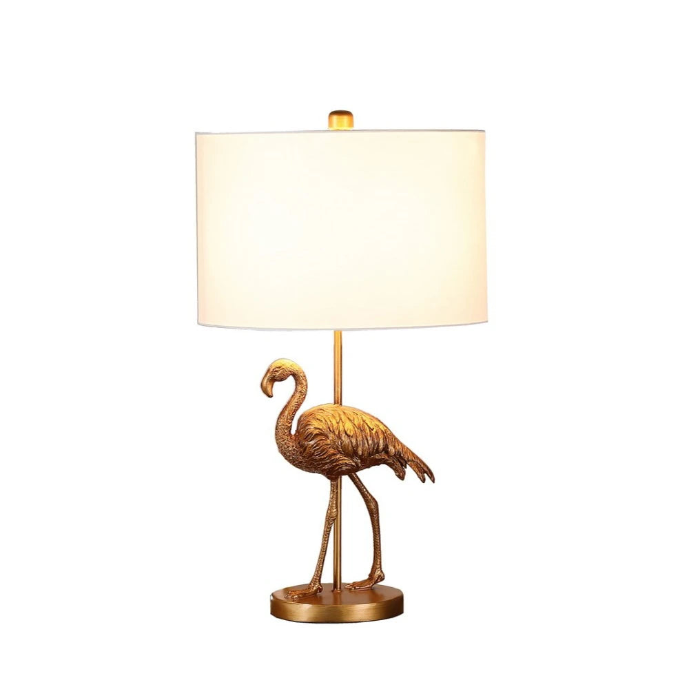 Hign-concerned Flamingo Resin Table Lamp Matte Finish