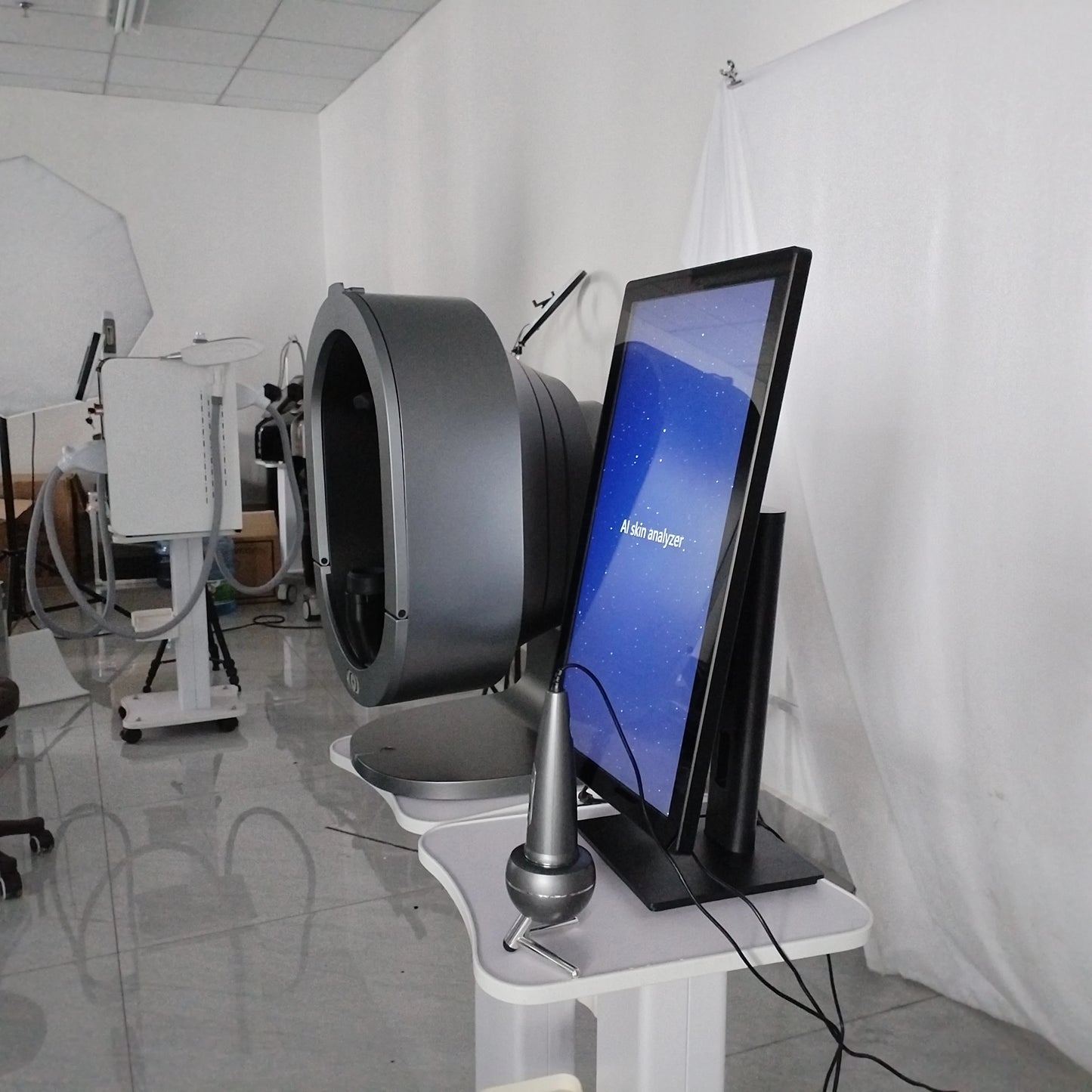 Artificial Intelligence Technology Facial Care Analyzer Hair Follicle Scanner Beauty Skin Diagnostic Instrument