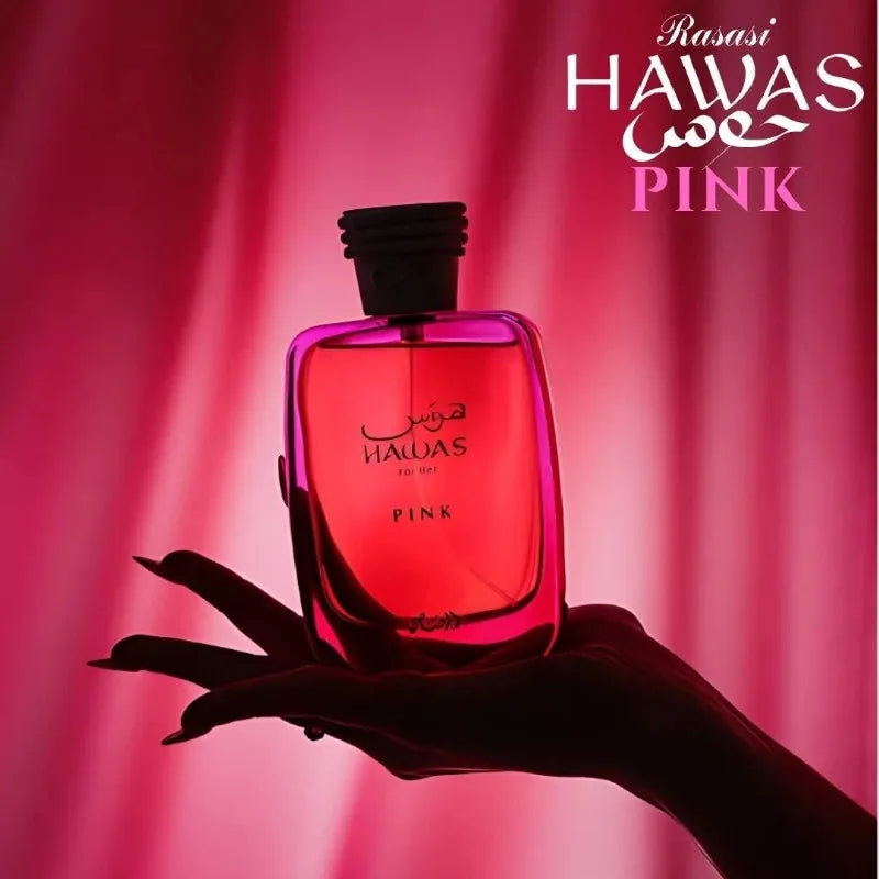 100ML RASASI Hawas Pink Pheromone Fragrance Arabian Women's Perfume Pheromone Birthday Present Cologne Man Attract Opposite Sex