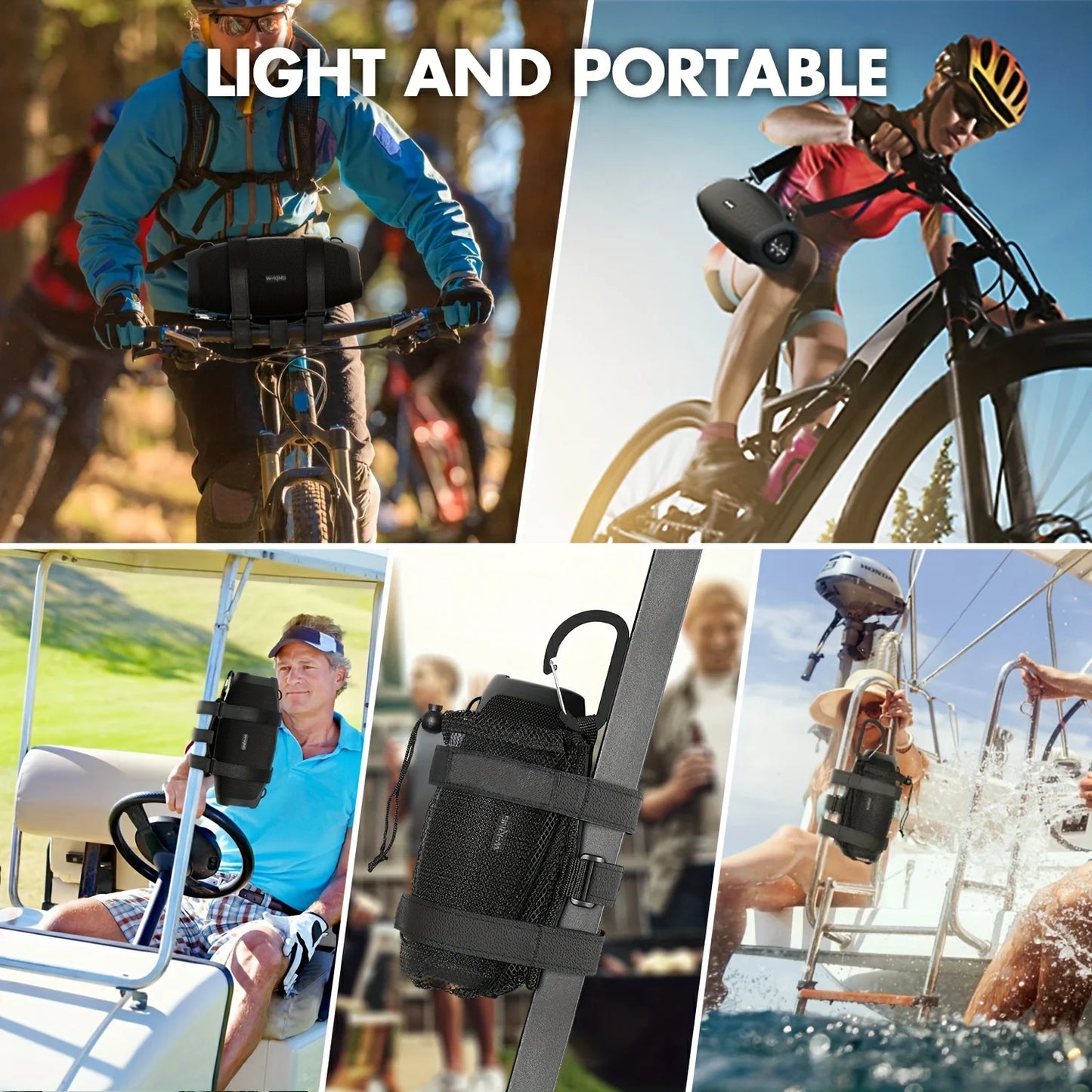 W-KING 70W Waterproof Portable Loud Bluetooth Speaker, Wireless Outdoor Boombox SubwooferTriple Passive Radiators-Deep Bass