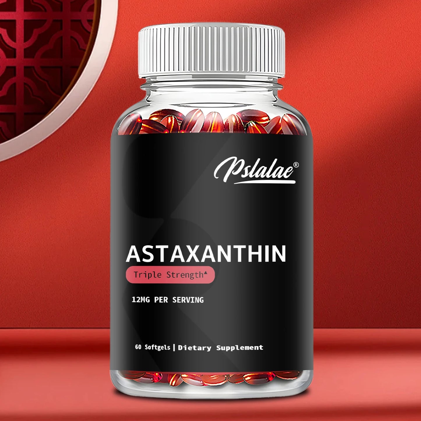 Astaxanthin - Promotes Cardiovascular Health and Accelerates Metabolism, Supports Eye and Joint Health - 60 Capsules