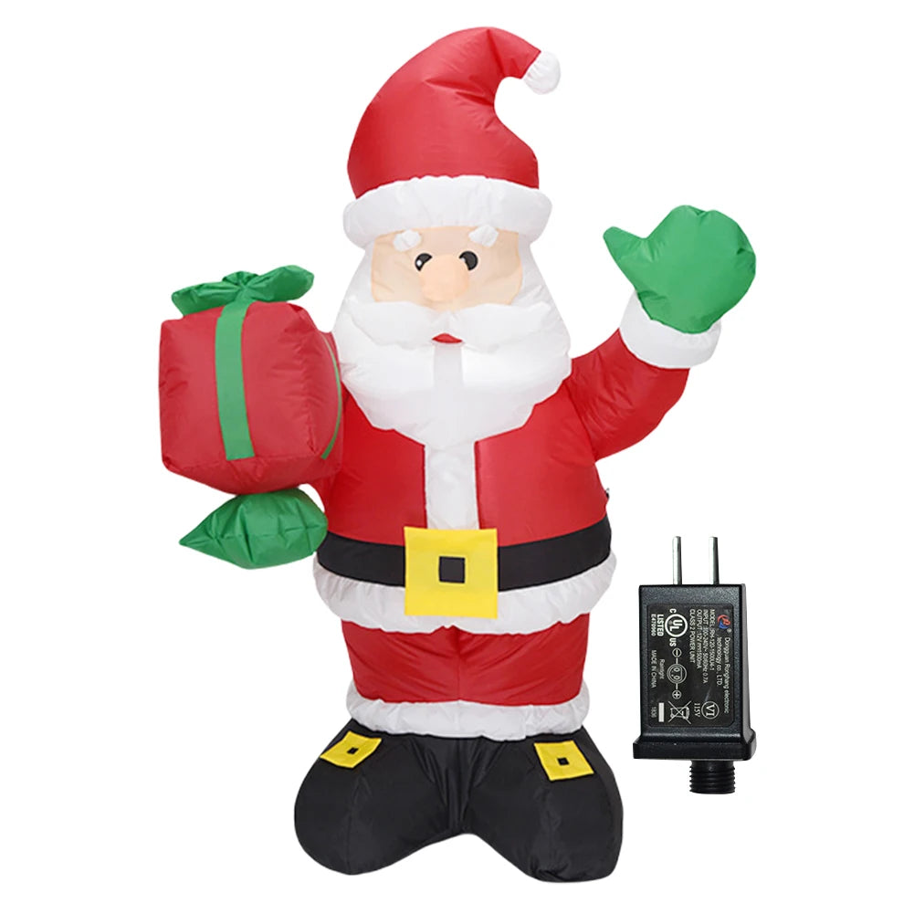 LED Inflatable Cute Air Blown Up  Festival Theme Lighted Giant Model Ornament Decorative Cartoon  Christmas New Year Gifts