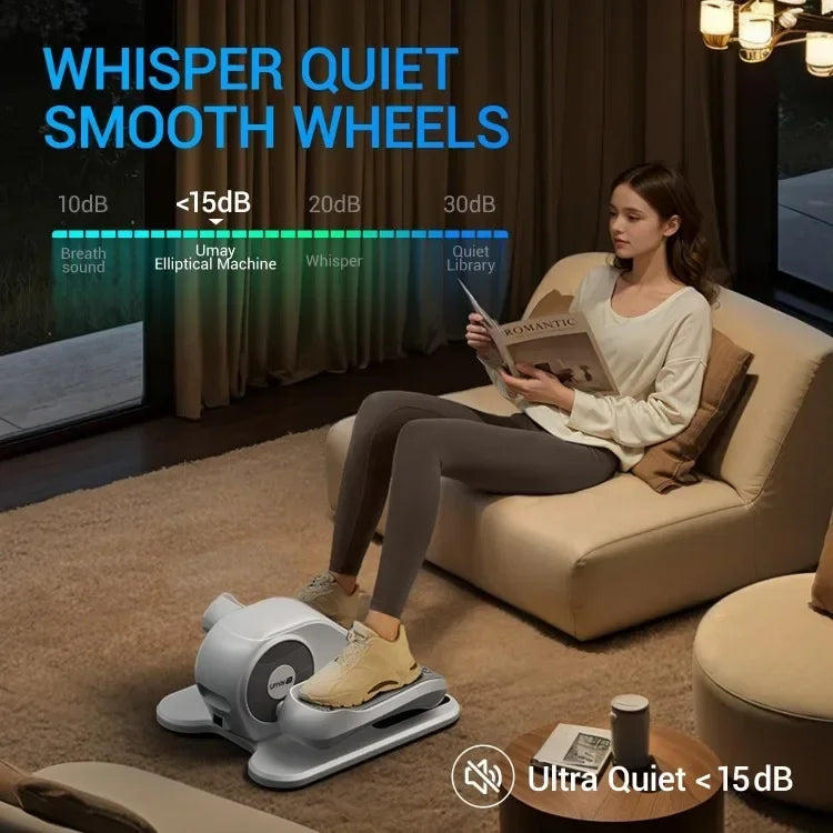 High Concerned Under Desk Elliptical Machine Exerciser Quiet