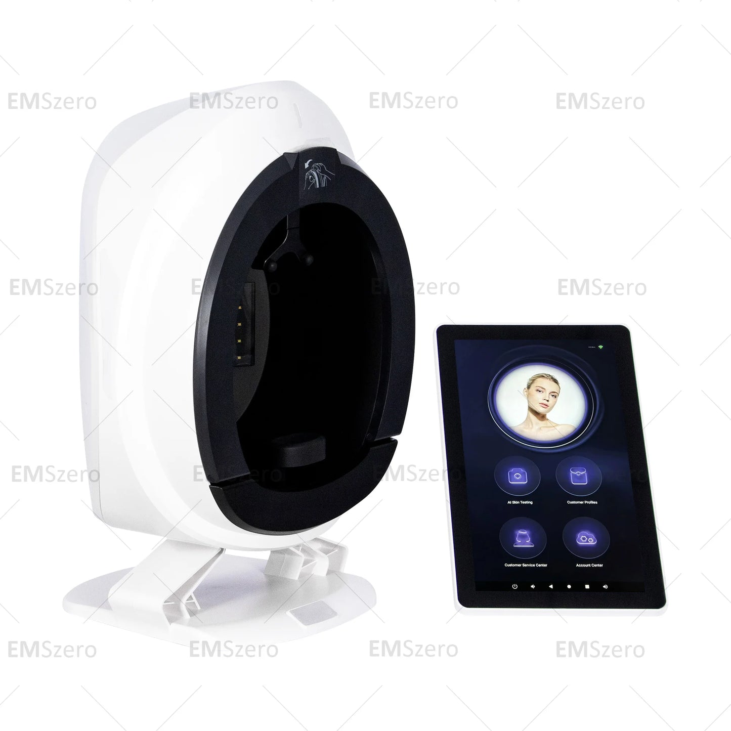 15.6 inch New 3D Facial Skin Analyzer Machine Skin Analyzer Facial Machine 8 Light Spectrum Skin Analysis Scanner