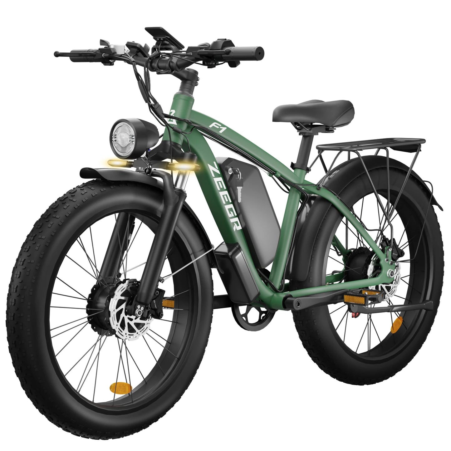 Moobelo M1 48V 2000W Dual Motor E-Bike 26" Fat Tires Front Suspension | CE Certified Ideal for US Snow/Beach/Urban Riding EBike