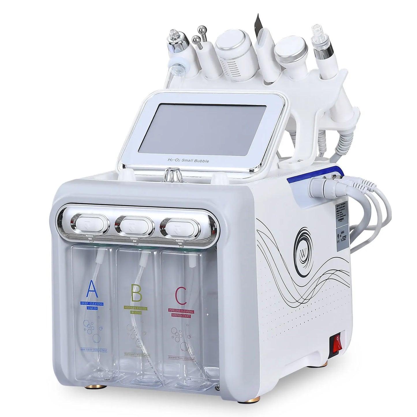 6 IN 1 Hydro Facial  Machine Skincare Face Care Cleaning Hydra Beauty