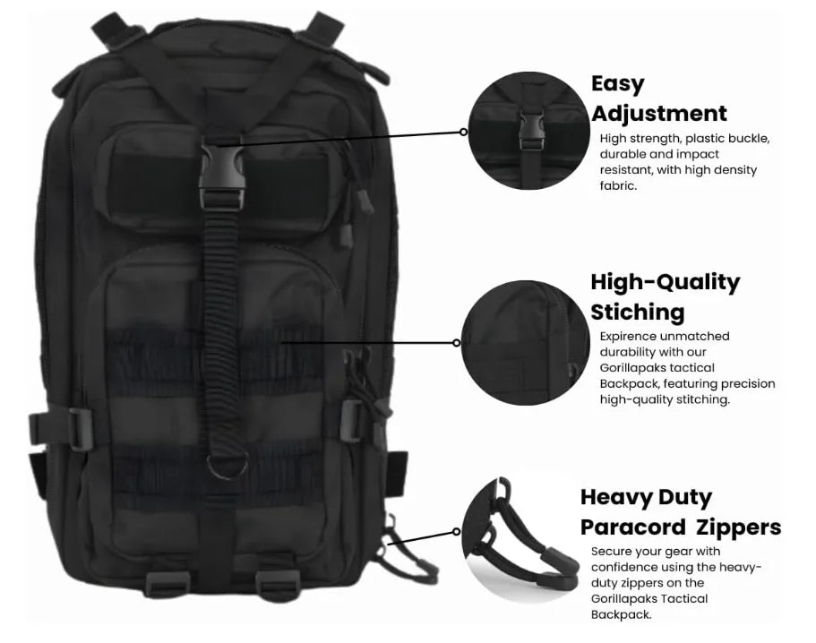 3P Off-road Large-capacity Hiking Backpack Men's Multi-functional Double-shoulder Sports Outdoor Mountain Climbing Backpack
