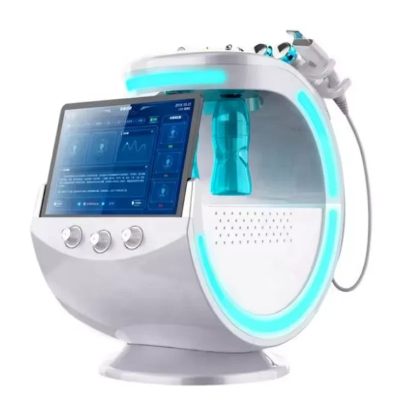 Hot sale  new water mill sand oxygen ice blue intelligent water knife peeling small bubble ski facial mask beauty equipment