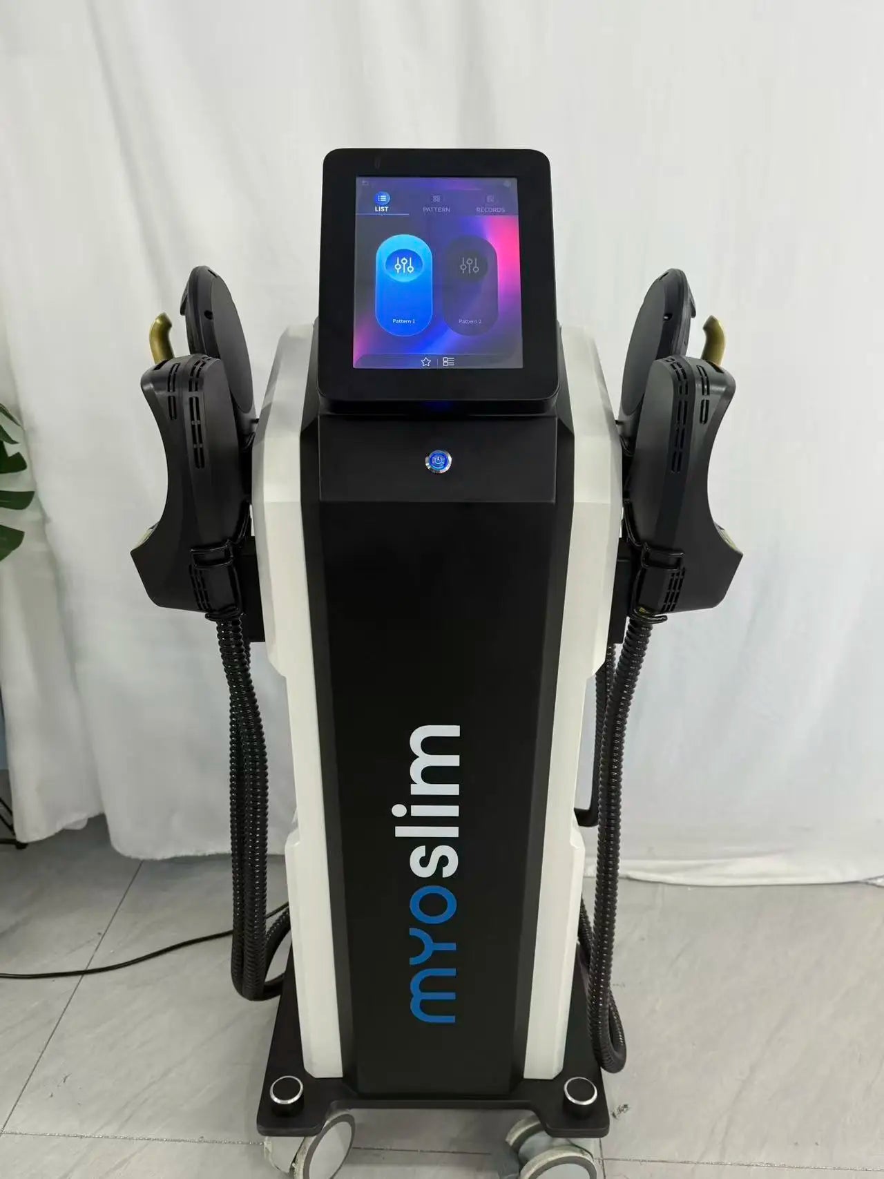Myoslim EMS Body Shaper Radio Frequency Shaping Muscle Stimulation Fat Burning 6500W Slimming and Weight Loss Equipment