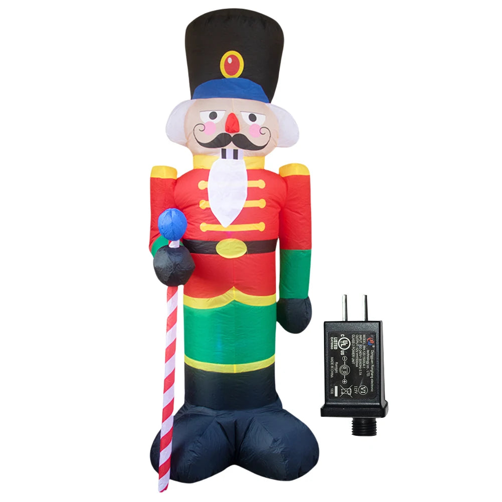 LED Inflatable Cute Air Blown Up  Festival Theme Lighted Giant Model Ornament Decorative Cartoon  Christmas New Year Gifts