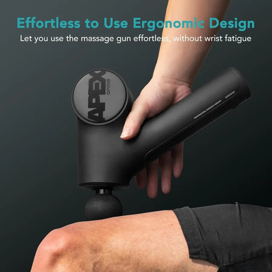 Apex Massage Gun Deep Tissue 14.5mm Percussion Fascia Muscle Massager for Athletes Workout Pain Relief Recovery Relaxation Prof