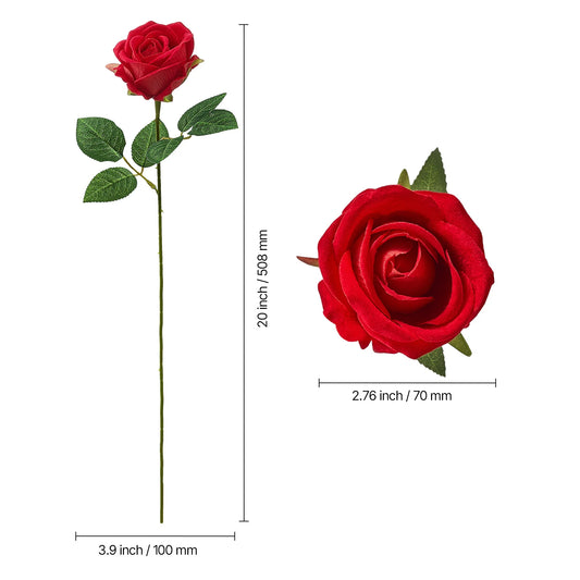 VEVOR Artificial Roses Bulk White Faux Flowers For Weddings