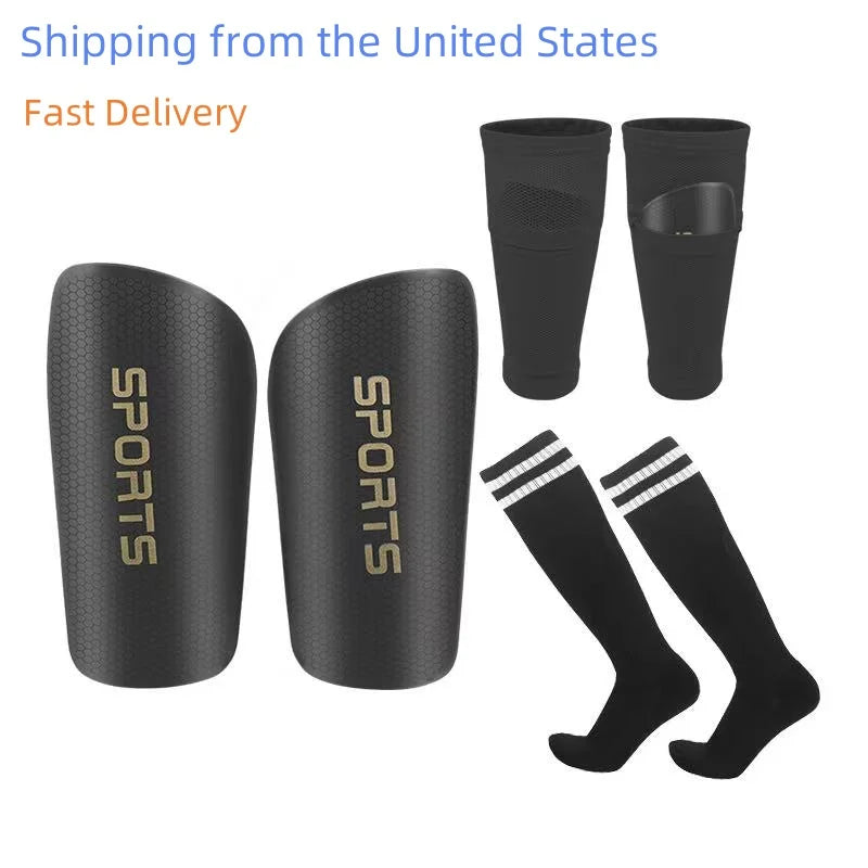 Youth Soccer Shin Guards Ankle Socks Lightweight Gear