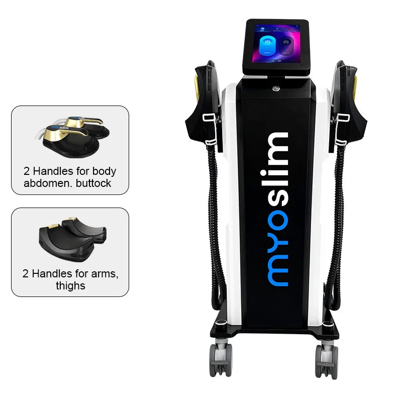 Myoslim EMS Body Shaper Radio Frequency Shaping Muscle Stimulation Fat Burning 6500W Slimming and Weight Loss Equipment