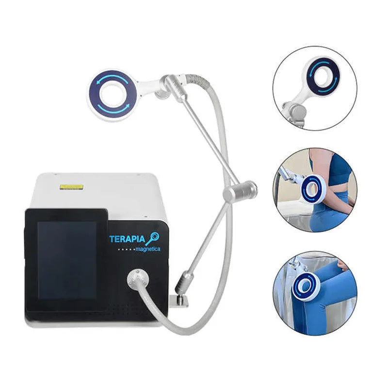 A Professional Non-Invasive Beauty Device For Relieving Body Pain And Muscle Relaxation Through Magnetic Therapy And Massage