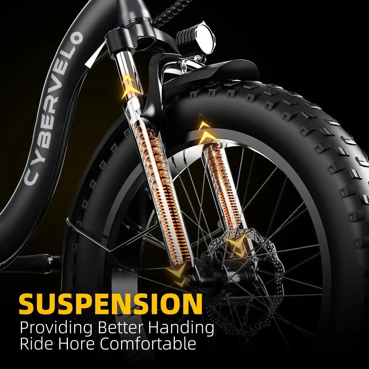 Cybervelo MARS700 1000W Folding Electric Bike,48V 20.8AH Removable Battery Adults E-Bike,30+MPH,80 Miles Max Range, 20" Fat Tire