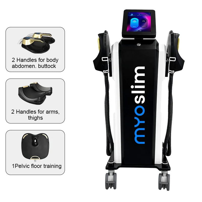 Myoslim EMS Body Shaper Radio Frequency Shaping Muscle Stimulation Fat Burning 6500W Slimming and Weight Loss Equipment