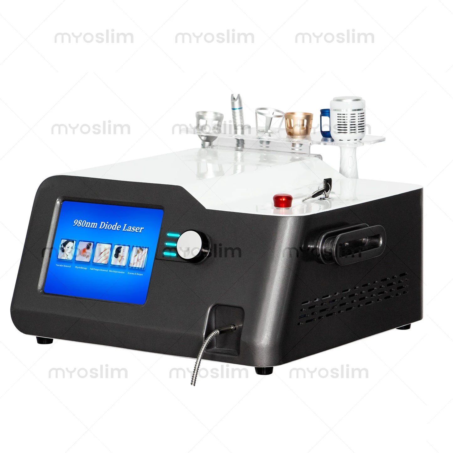 5 In 1 980nm Diode Laser Machine Nail Fungus Treatment Spider Veins Vascular Removal Skin Rejuvenation Beauty Device