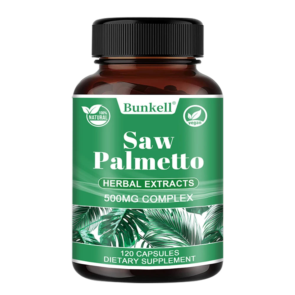 Saw Palmetto Prostate Supplement - Promotes Hair Growth and Urinary Health, Bladder Health and Improves Urinary Frequency