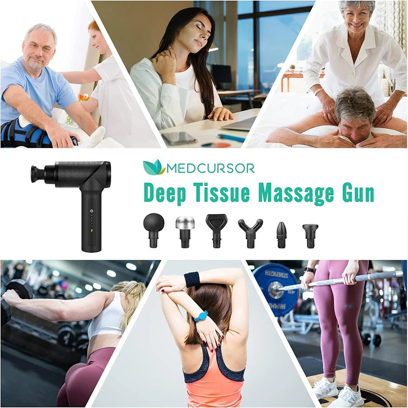 Medcursor Massage Gun Muscle Relaxation Deep Tissue Massager For Muscle Pain Relief Exercising Body and Relaxation Massager