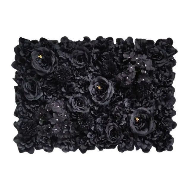 CN Shandong Silk Rose Wall Panels Artificial Flower Backdrop