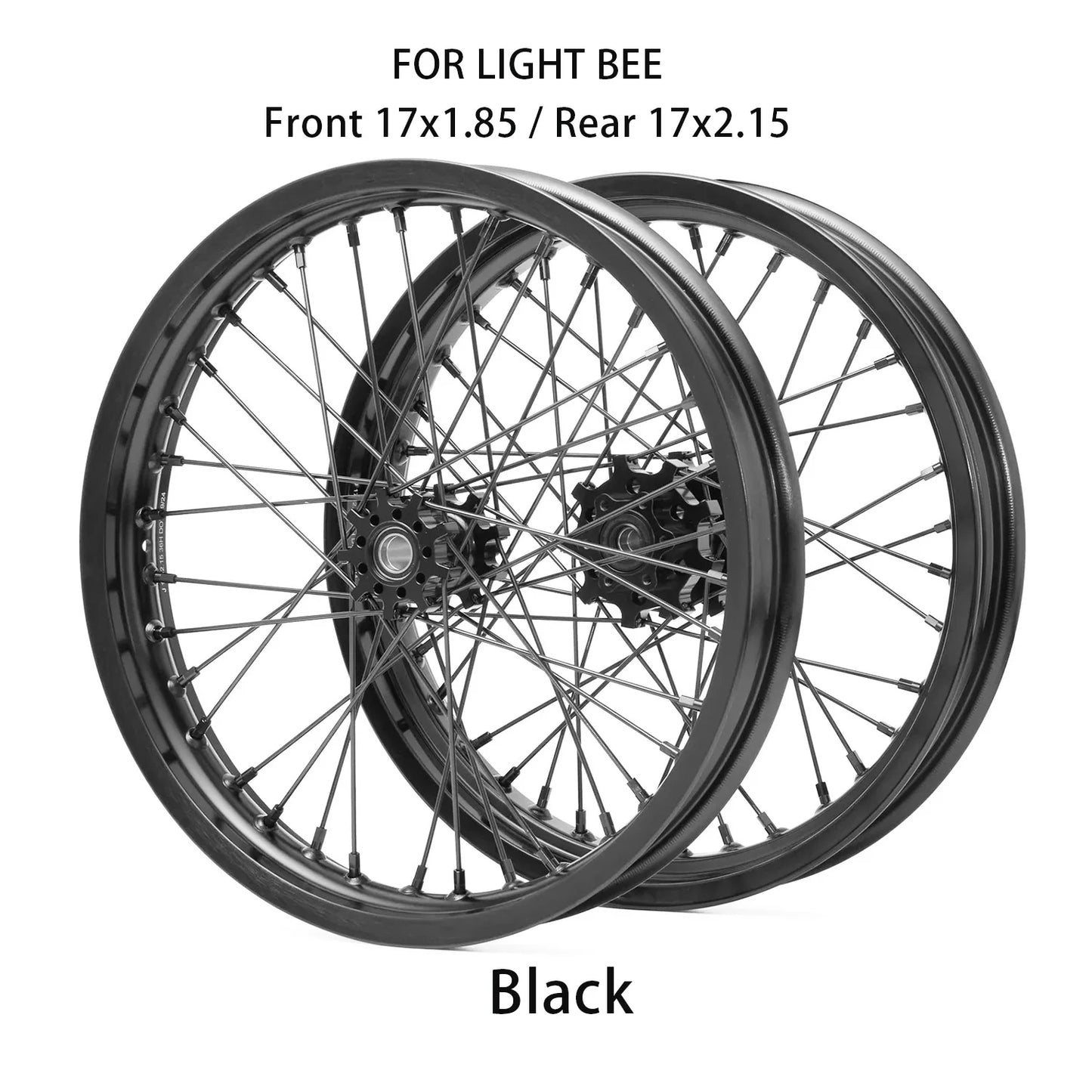 Super Electric Dirt Bike 17" Supermoto Wheel Set for Segway/x160/x260 /SUR LBX Light Bee Lightweight Aluminum Wheelset LBX Rims