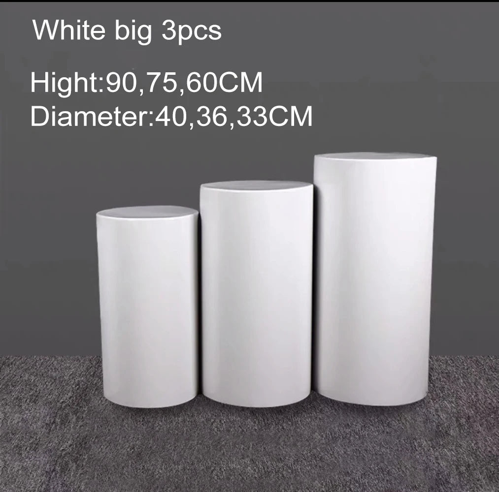 CN Zhejiang Round Cylinder Pedestal Display Stands Wedding