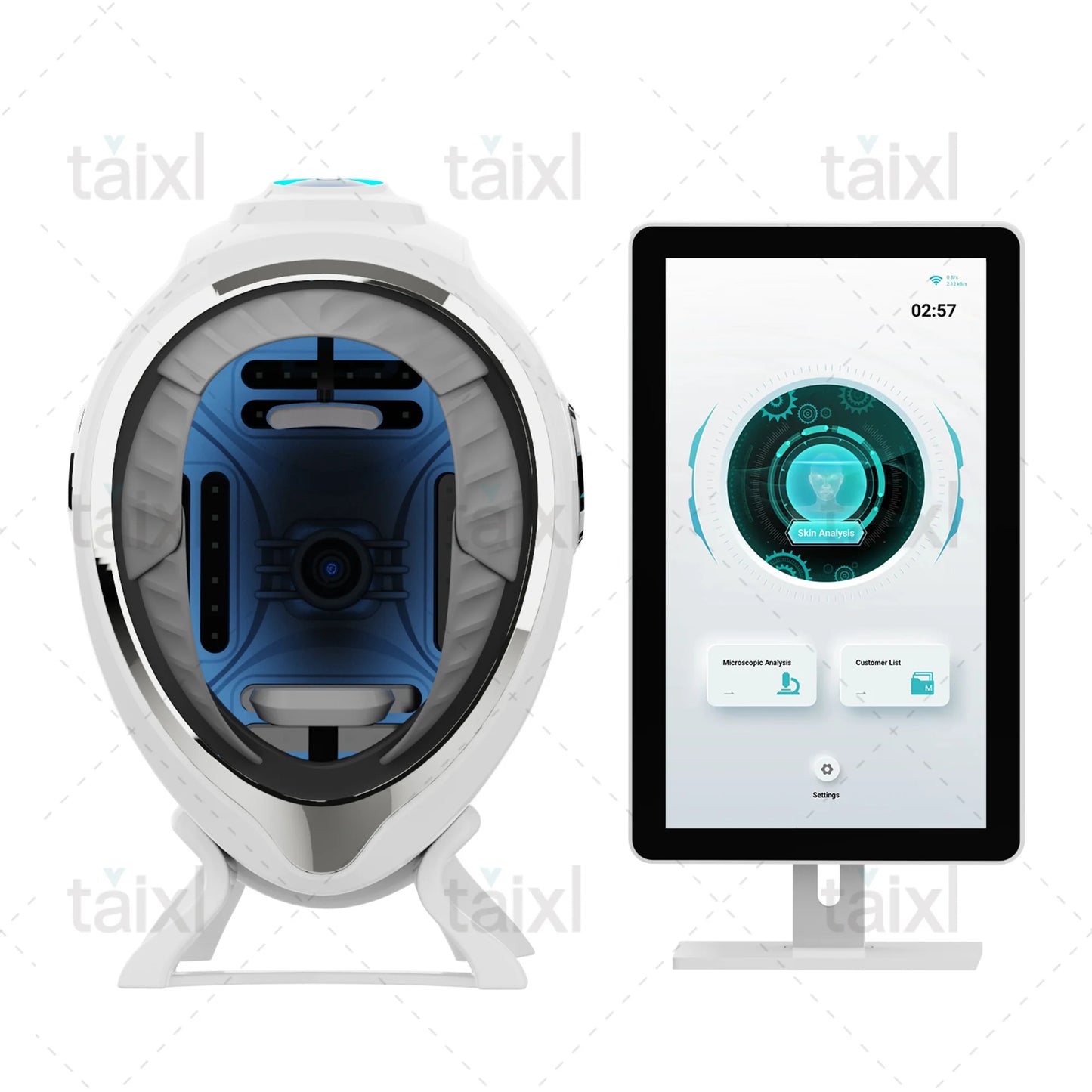 Comprehensive Skin Analysis 3D AI Facial Skin Analyzer Detection Skin Problem Diagnosis 8 Spectrum Professional Analysis