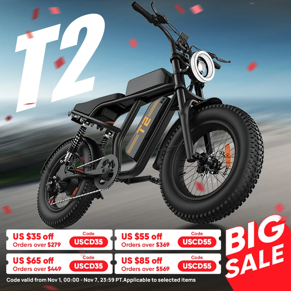 Peak 1500W Electric Mountain Bike with 48V 15.6Ah Removable Battery, 28MPH 100 Mile Range, 20" X 4" fat Tire E-bike