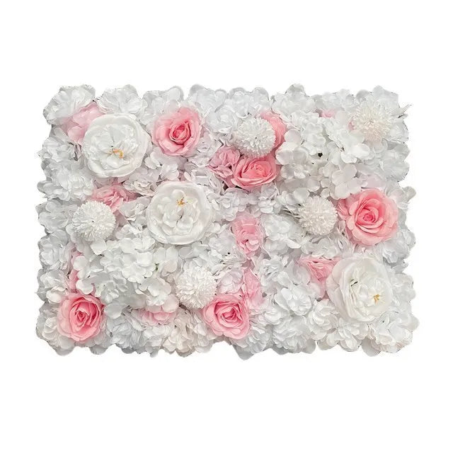 CN Shandong Silk Rose Wall Panels Artificial Flower Backdrop
