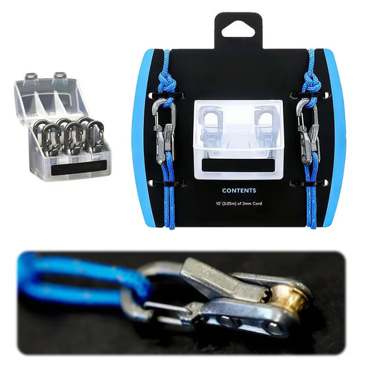 6-30Pcs Stainless Steel Rope Adjuster Outdoor Rope Praisety Adjuster Rope Tension for Outdoor Camping Gadgets Hiking Multitools