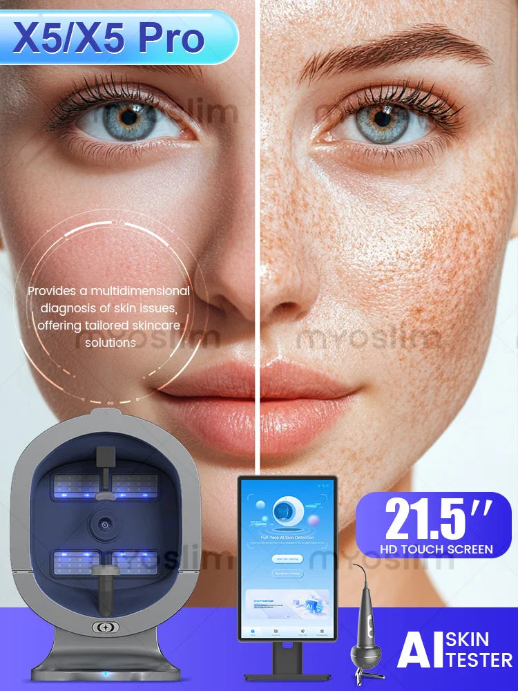Artificial Intelligence Technology Facial Care Analyzer Hair Follicle Scanner Beauty Skin Diagnostic Instrument