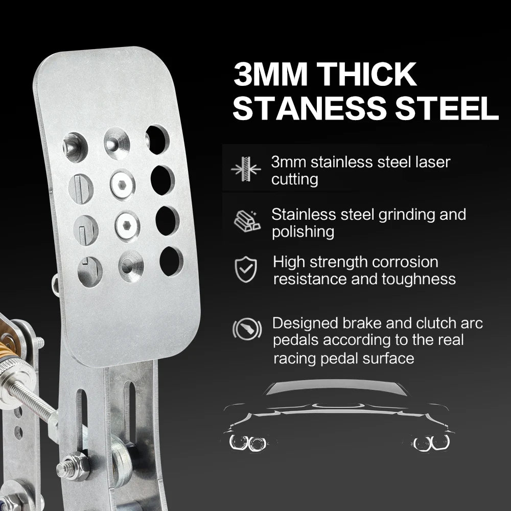 SimJack Ultimate Sim Racing Load Cell Hydraulic Pedals