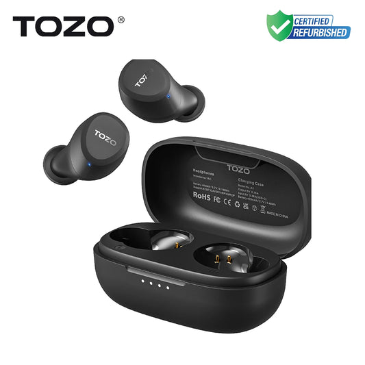 Refurbished TOZO Earbuds TWS Original Wireless Ultra Light Touch Control Headsets Bluetooth Earphones Sport For Iphone Android