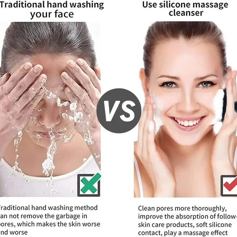 1Pc Soft Silicone Face Scrubber for Men and Women Facial Cleansing Brush Face Wash Brush Manual Cleansing Skin Care Face Brushes