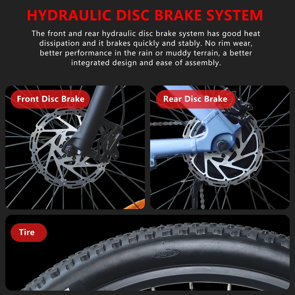 HX Q5 Ebikes 2000W Adults Electric Bike Bicycle 2000W 48V 20AH 27.5 Inch Off-Road Tire Electric E Bikes Mountain Ebike