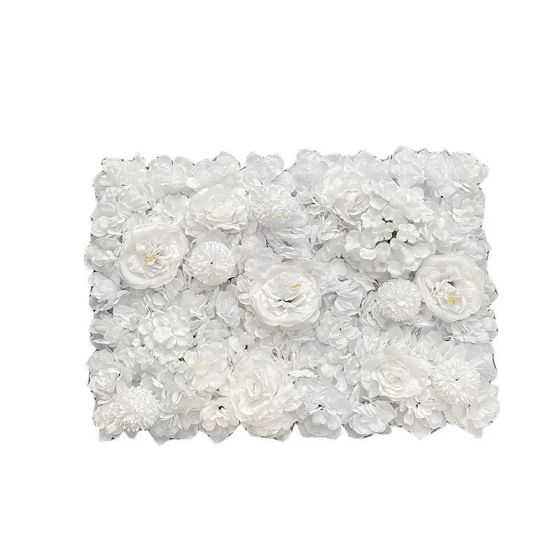 CN Shandong Silk Rose Wall Panels Artificial Flower Backdrop