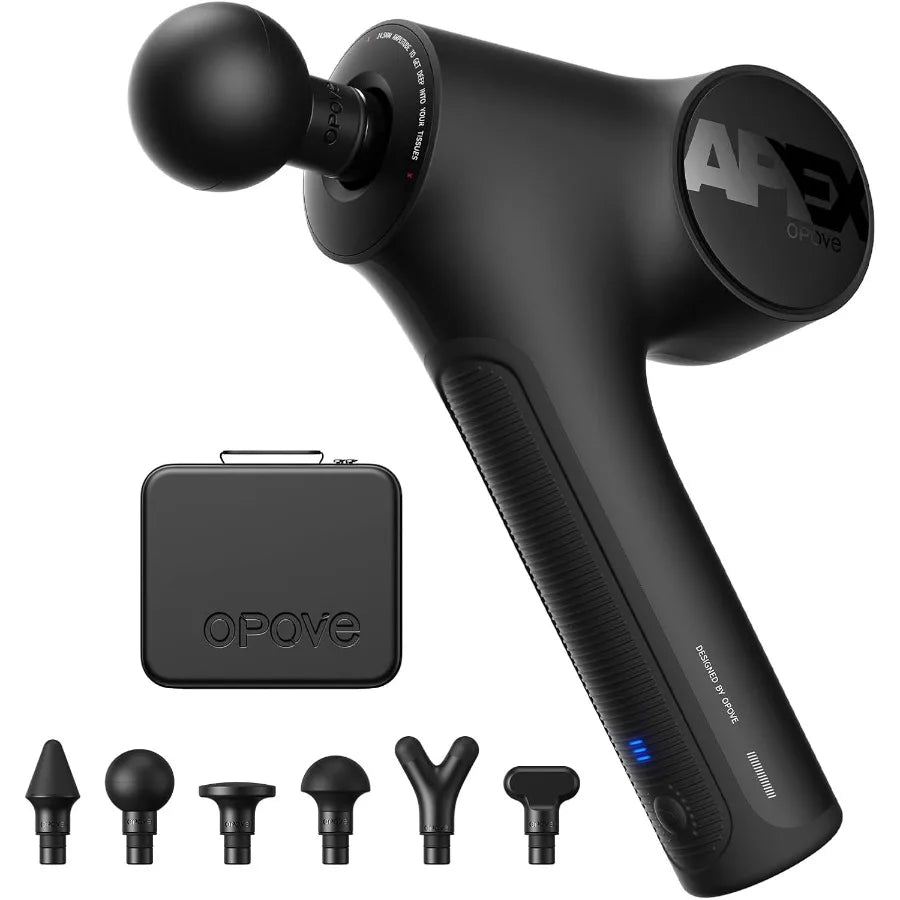 Apex Massage Gun Deep Tissue 14.5mm Percussion Fascia Muscle Massager for Athletes Workout Pain Relief Recovery Relaxation Prof