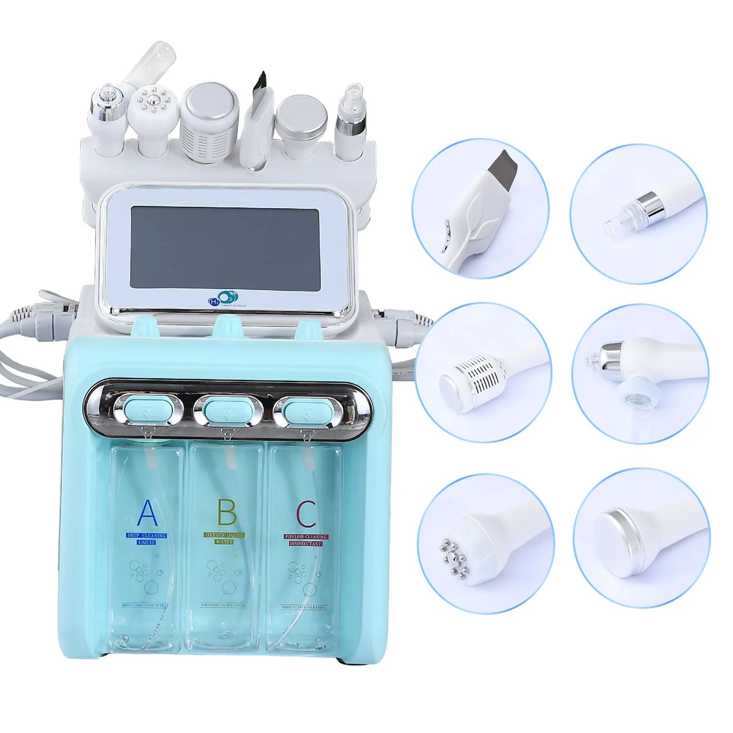 The New 6 In 1   Skin Care Cleansing Hydro Facial beauty Machine