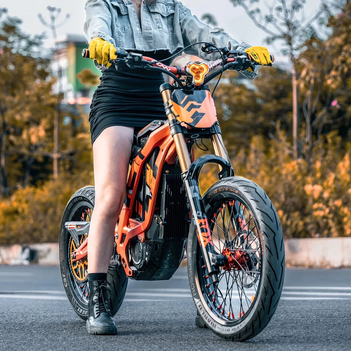 Super Electric Dirt Bike 17" Supermoto Wheel Set for Segway/x160/x260 /SUR LBX Light Bee Lightweight Aluminum Wheelset LBX Rims