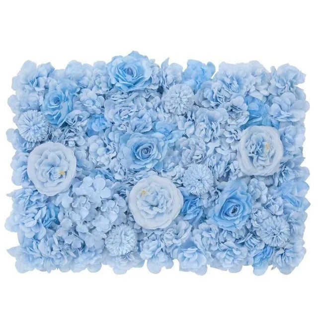 CN Shandong Silk Rose Wall Panels Artificial Flower Backdrop