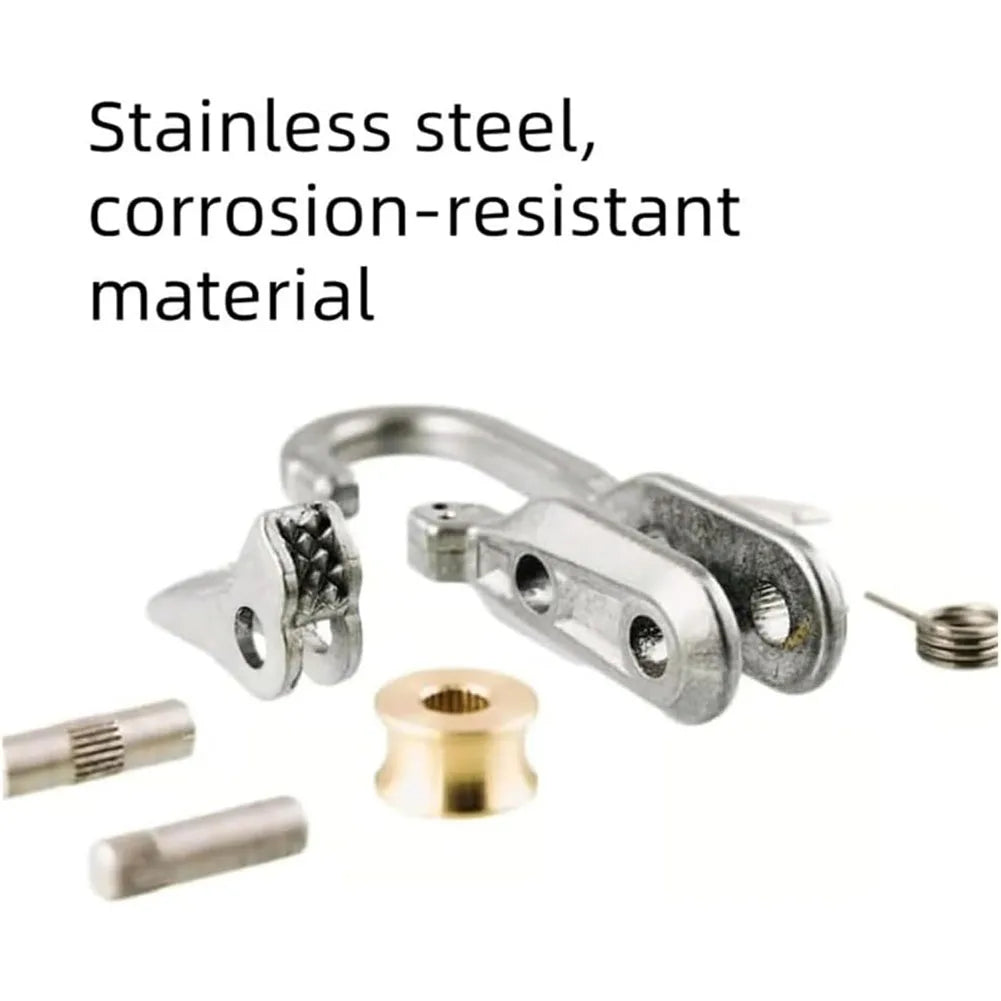 6-30Pcs Stainless Steel Rope Adjuster Outdoor Rope Praisety Adjuster Rope Tension for Outdoor Camping Gadgets Hiking Multitools