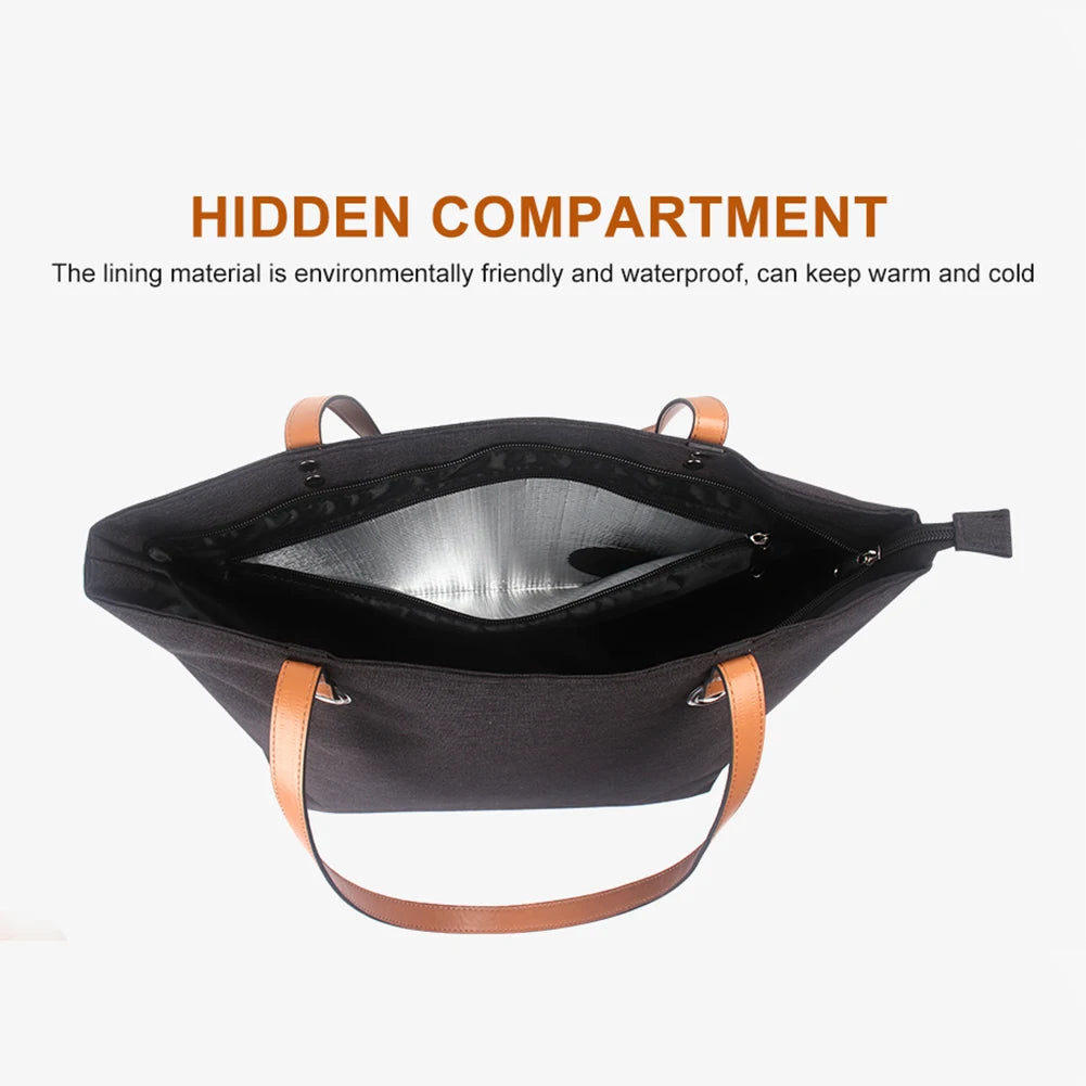 Wine Tote With Drink Dispenser Portable Carry-on Fade-Resistant Tote Shoulder Bag For Outdoor Beach Travel Camping Picnic