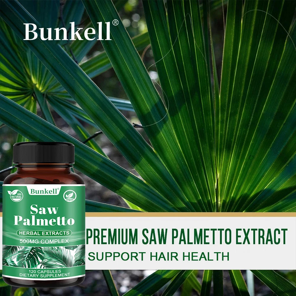 Saw Palmetto Prostate Supplement - Promotes Hair Growth and Urinary Health, Bladder Health and Improves Urinary Frequency