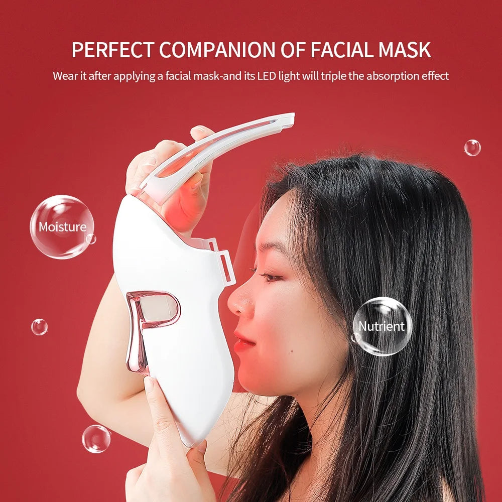 7 Colors LED Face Beauty Machine Red Light Therapy Skin Care Led Mask Home Use Devices Skin Tighten Rejuvenation Facial Mask