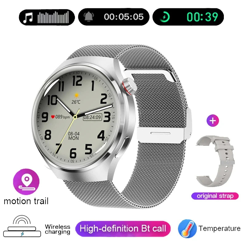 2024 New For Android Smart Watch Men's GT4 Pro 466 * 466 HD screen Bluetooth call IP68 Waterproof Sports Heart rate Smart Watch
