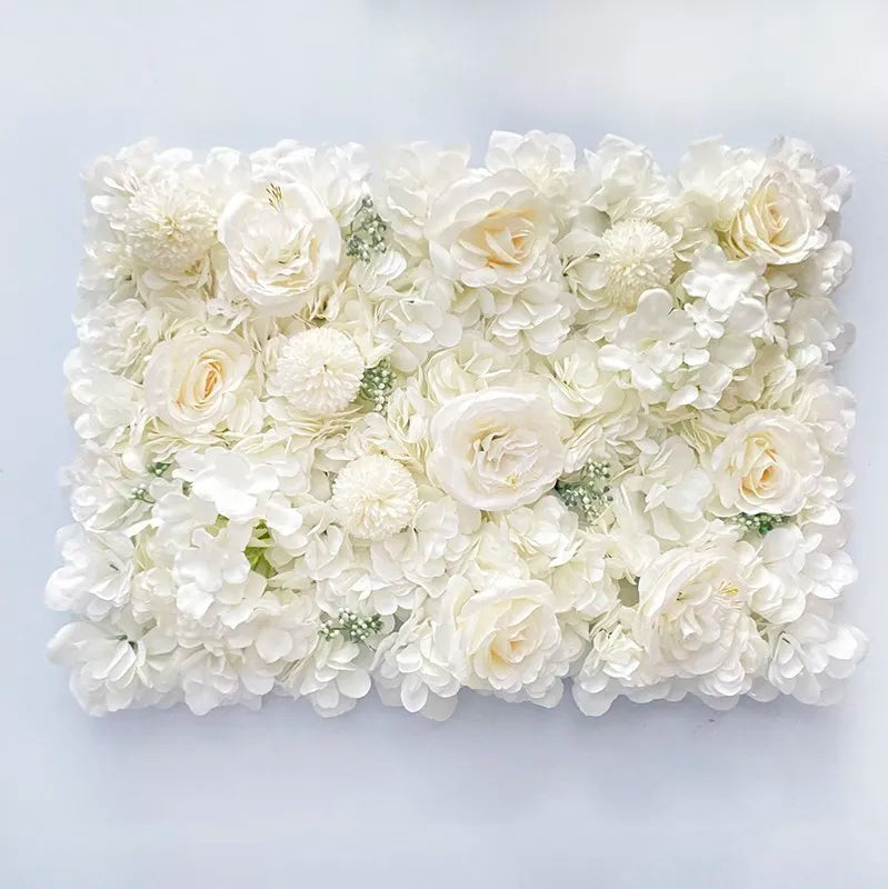 CN Shandong Silk Rose Wall Panels Artificial Flower Backdrop